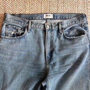 Agolde Women’s Relaxed Jeans with raw hem